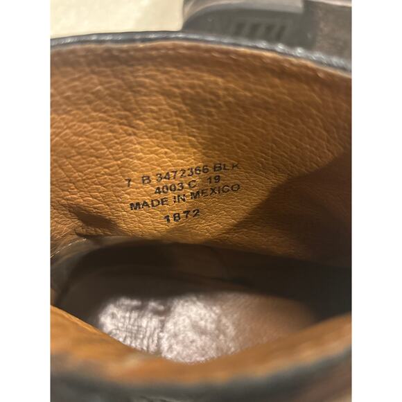 Frye Veronica Women's Size 7B Black Leather Back Zip Ankle Moto Riding Boots - Picture 7 of 9